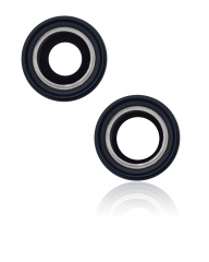 Back Camera Lens With Bracket & Bezel Compatible For iPhone 13 / 13 Mini (Aftermarket Plus) (Midnight)