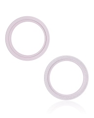 Back Camera Bezel Ring Only Compatible For iPhone 13 / 13 Mini (Pink) (2 Piece Set)