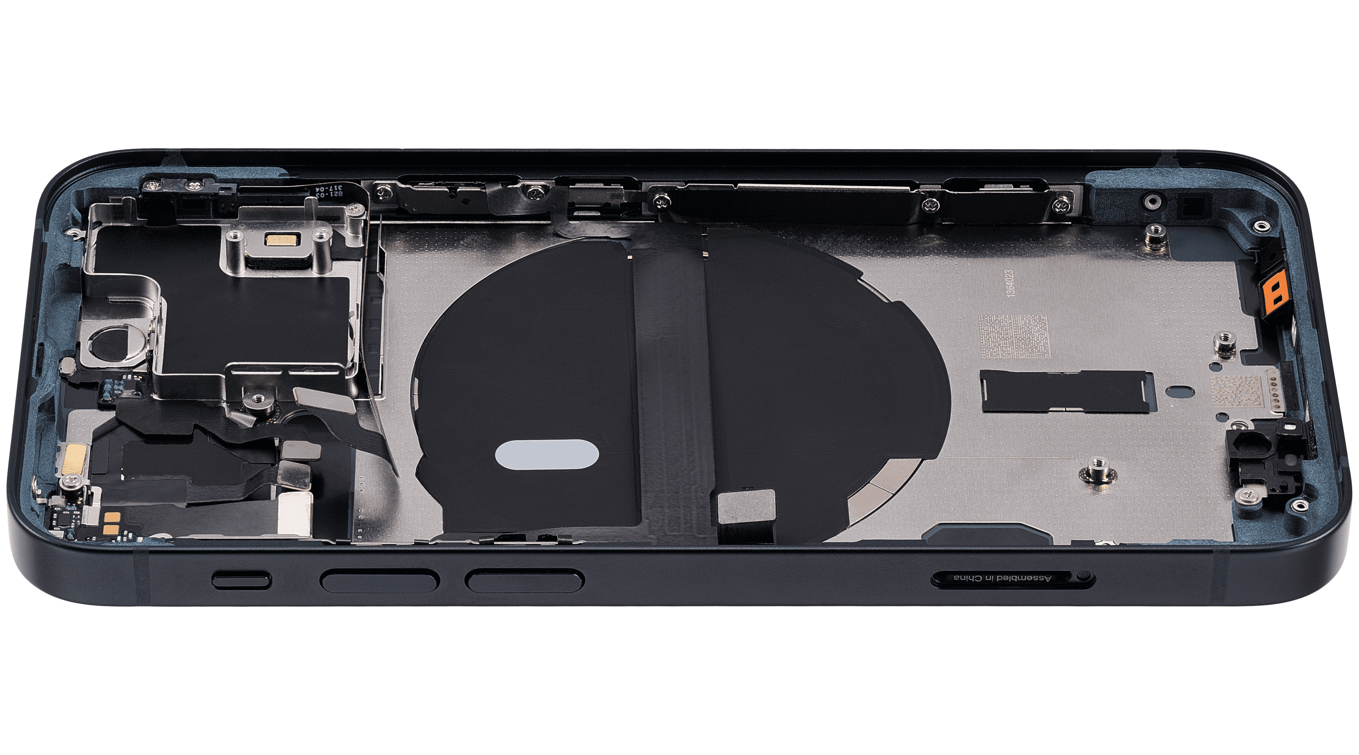 Back Housing W/ Small Components Pre-Installed Compatible For iPhone 13 Mini (International Version) (Used OEM Pull: Grade C) (Midnight)