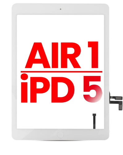 Digitizer Compatible For iPad Air 1 / iPad 5 (2017) (Home Button Pre-Installed Compatible For iPad Air 1) (Aftermarket Plus) (White)