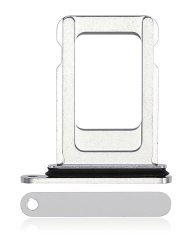 Single Sim Card Tray Compatible For iPhone 14 Pro / 14 Pro Max (Silver)