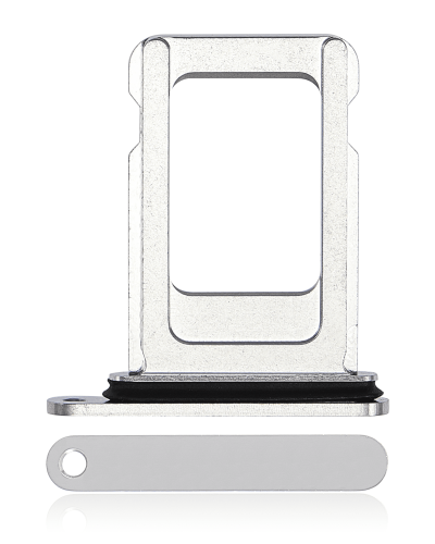 Single Sim Card Tray Compatible For iPhone 14 Pro / 14 Pro Max (Silver)