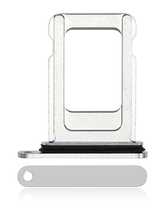 Single Sim Card Tray Compatible For iPhone 14 Pro / 14 Pro Max (Silver)