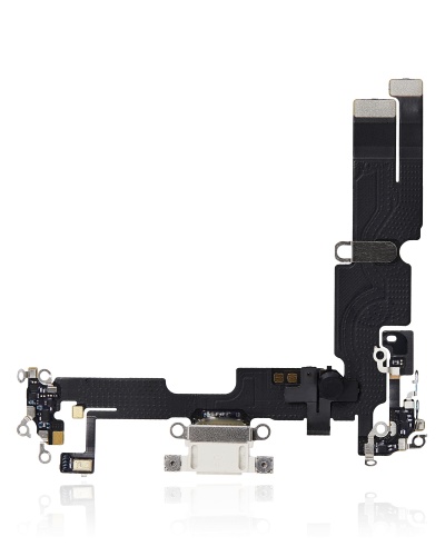 Charging Port Flex Cable Compatible For iPhone 14 Plus (Premium) (Starlight)