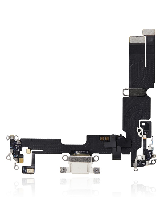 Charging Port Flex Cable Compatible For iPhone 14 Plus (Premium) (Starlight)