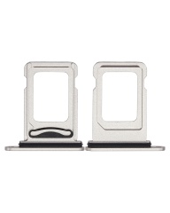 Dual Sim Card Tray Compatible For iPhone 14 / 14 Plus (Starlight)
