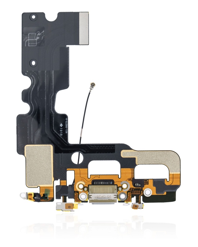 Charging Port Flex Cable Compatible For iPhone 7 (Premium) (Silver)
