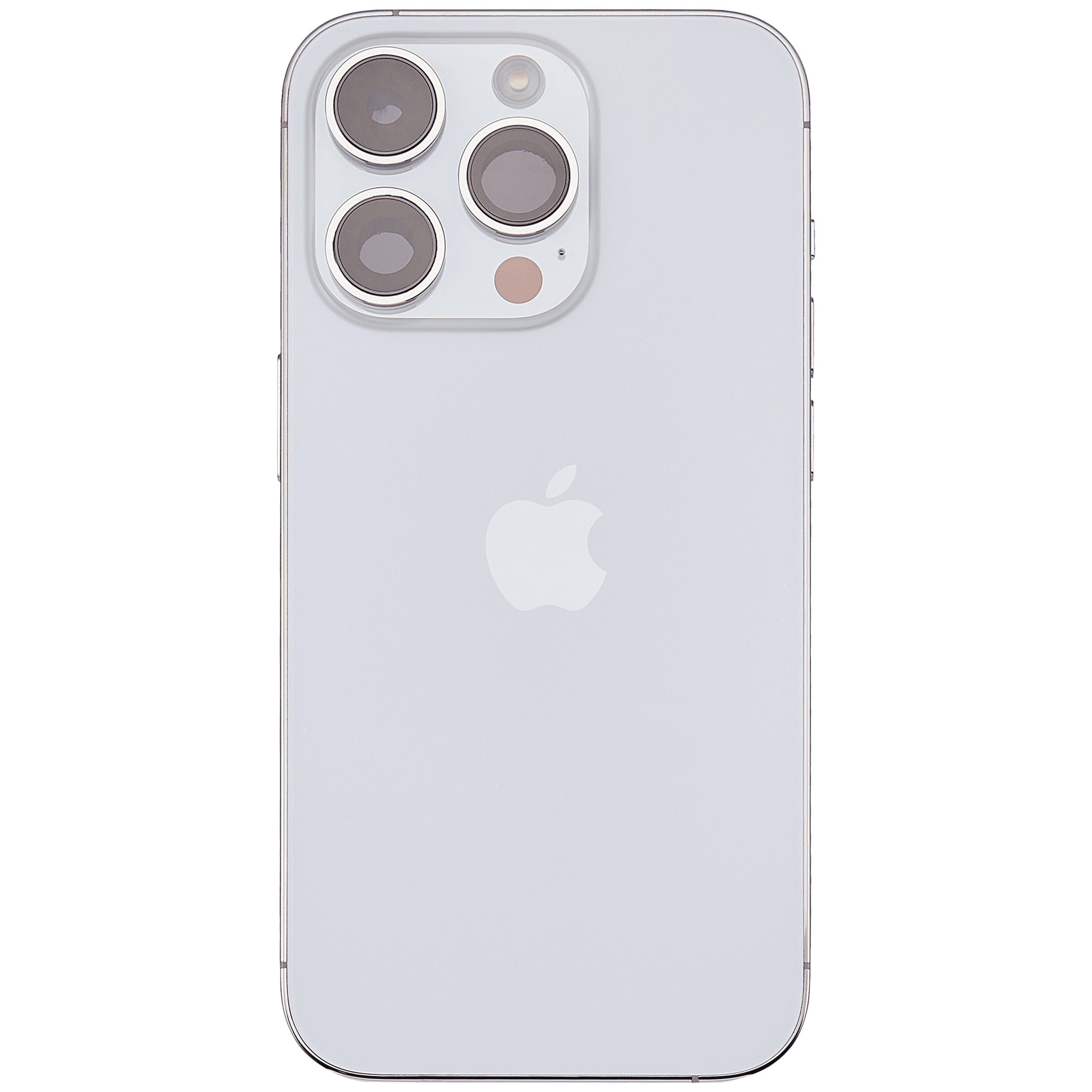 Back Housing W/ Small Pre-Installed Compatible For iPhone 14 Pro (International Version) (Used OEM Pull: Grade A) (Silver)