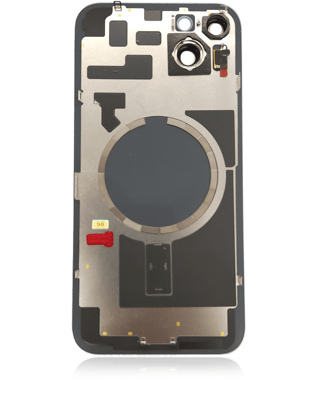 Back Glass With Steel Plate With MagSafe Magnet Pre-Installed Compatible For iPhone 14 Plus (Used OEM Pull: Grade A) (Blue)