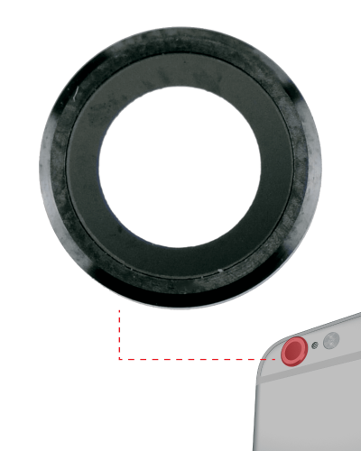 Back Camera Lens Compatible For iPhone 6 / 6S (Space Gray) (10 Pack) (Real Sapphire l Premium)