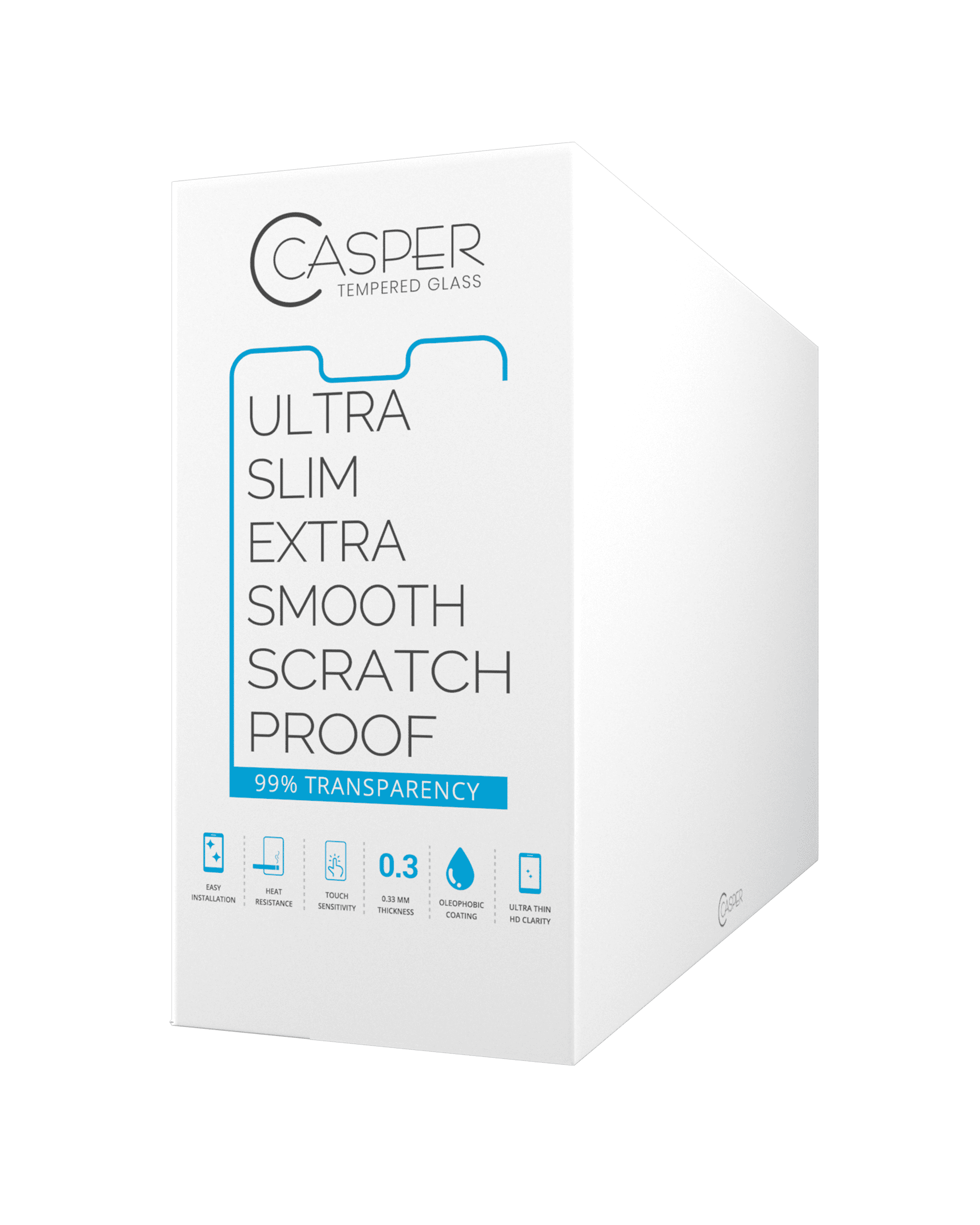 Casper Tempered Glass Compatible For iPhone 13 Mini (100 Pack) (Clear)