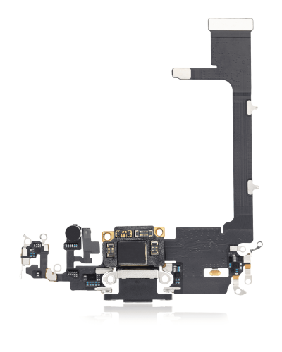Charging Port Flex Cable With Board Compatible For iPhone 11 Pro (Premium) (Space Gray)