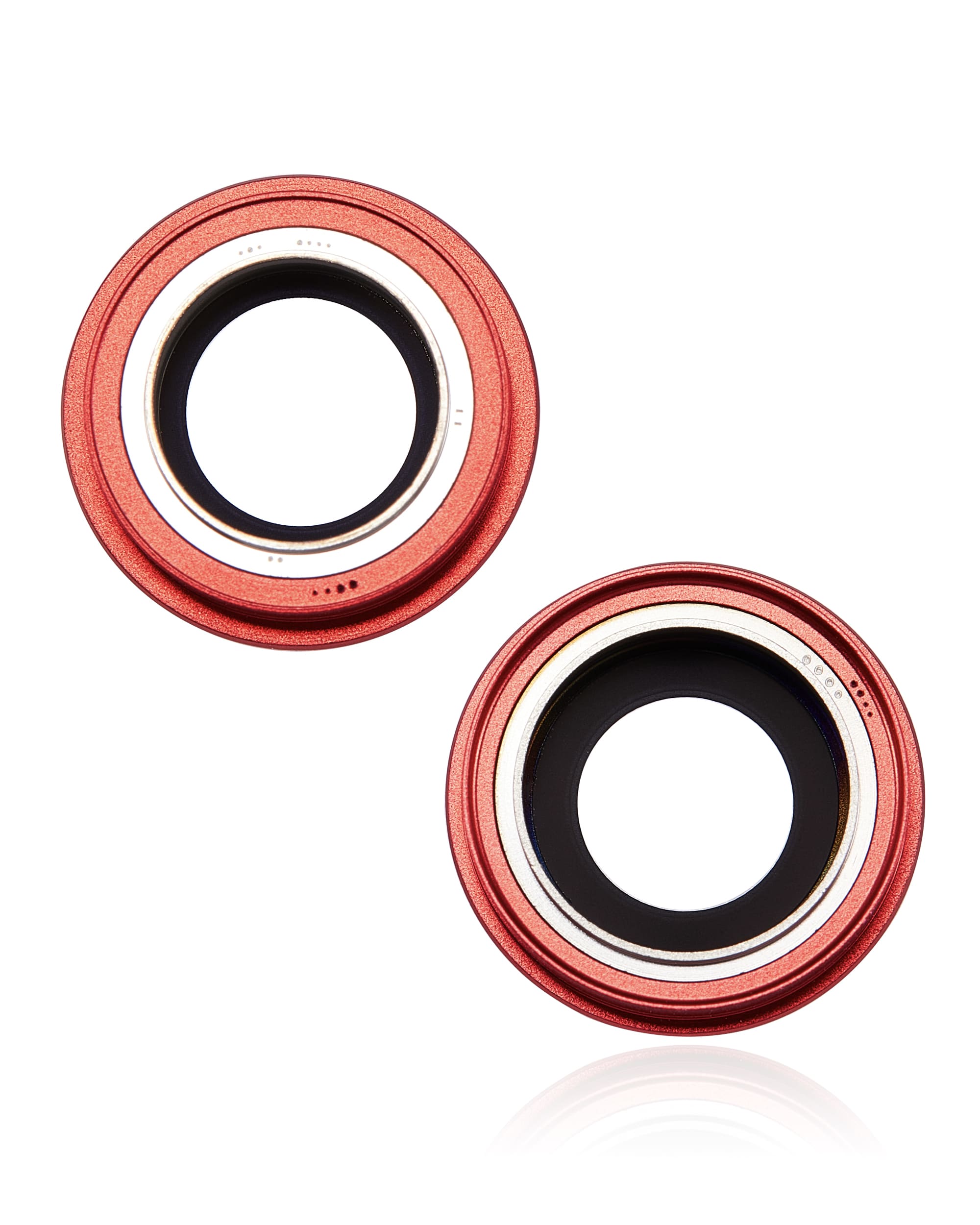 Back Camera Lens With Bracket & Bezel Compatible For iPhone 14 / 14 Plus (2 Piece Set) (Premium) (Red)