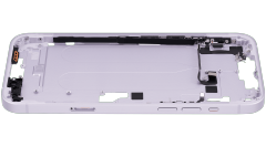 Mid-Frame Housing With Power And Volume Button Compatible For iPhone 14 Plus (International Version) (Used OEM Pull: Grade A) (Purple)