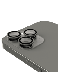 Casper Camera Lens Protector Compatible For iPhone 15 Pro / 15 Pro Max (Gray) (Clear)