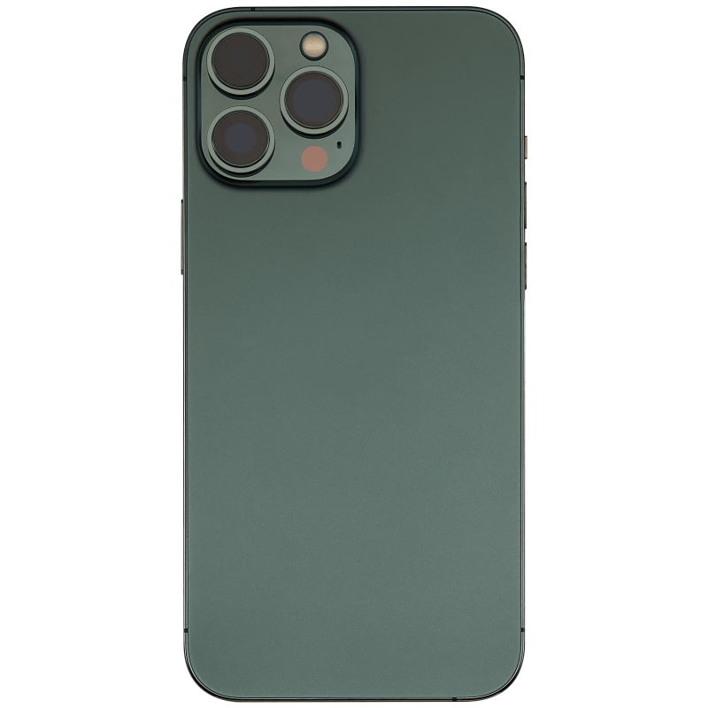 Back Housing W/ Small Components Pre-Installed Compatible For iPhone 13 Pro Max (International Version) (Used OEM Pull: Grade C) (Alpine Green)