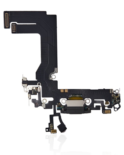 Charging Port Flex Cable Compatible For iPhone 13 Mini (Aftermarket Plus) (Midnight)
