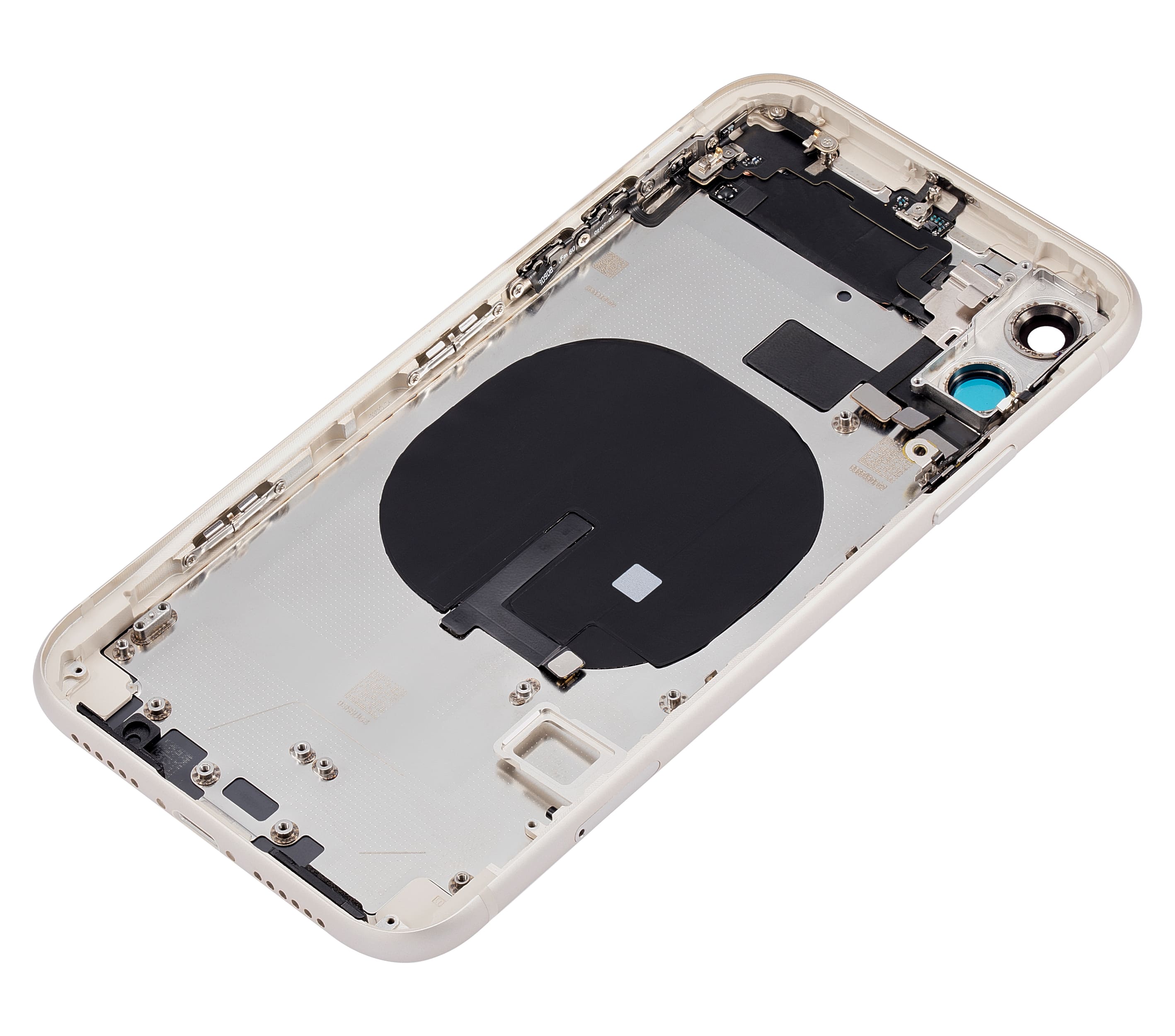Back Housing W/ Small Components Pre-Installed Compatible For iPhone 11 (No Logo) (Aftermarket Plus) (White)