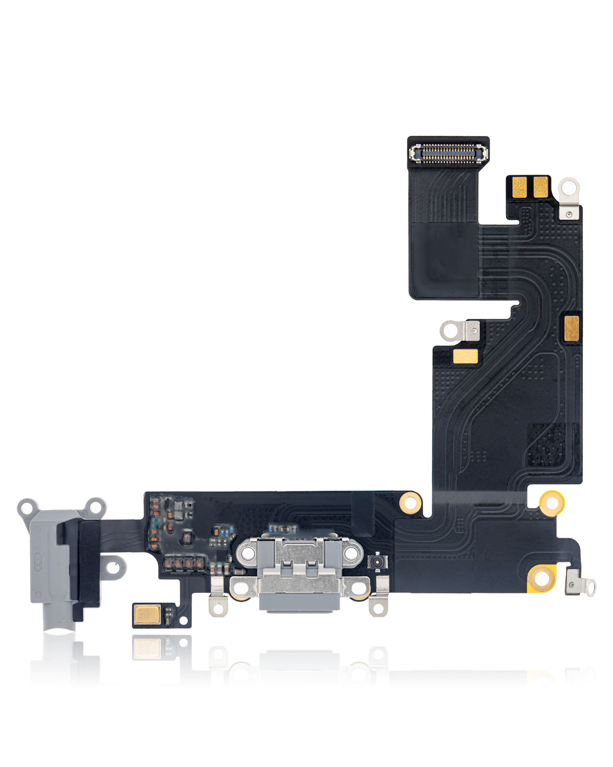 Charging Port Flex Cable Compatible For iPhone 6 Plus (Premium) (Space Gray)