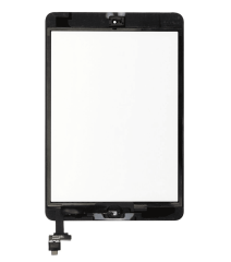 Digitizer With IC Chip & Home Button Pre-Installed Compatible For iPad Mini 1 / iPad Mini 2 (Aftermarket Pro: XO7) (Black)