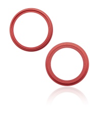 Back Camera Bezel Ring Only Compatible For iPhone 14 / 14 Plus (Red) (2 Piece Set)