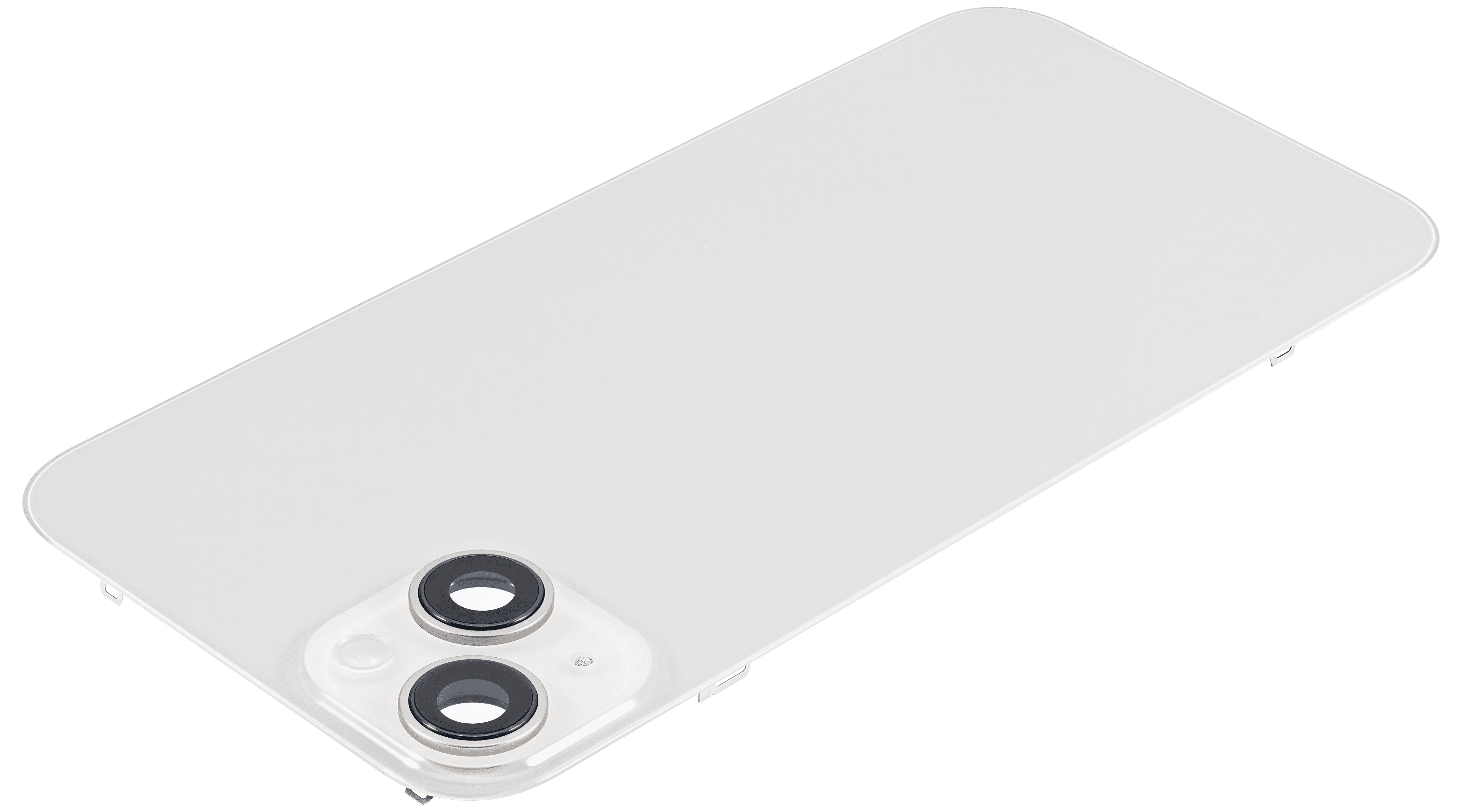 Back Glass With Steel Plate With MagSafe Magnet Pre-Installed Compatible For iPhone 14 Plus (Starlight) (No Logo)