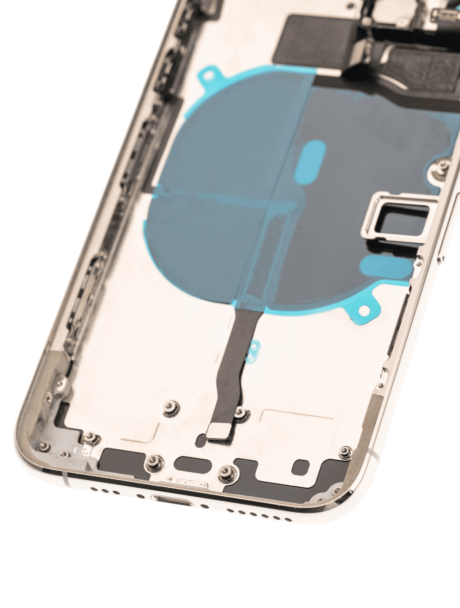 Back Housing W/ Small Components Pre-Installed Compatible For iPhone 11 Pro (Used OEM Pull: Grade A) (Silver)