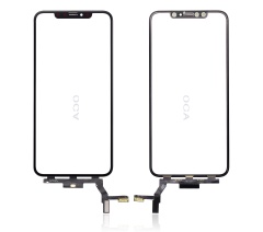 3 in 1 (Front Glass + Frame + OCA Pre-Installed) Compatible For iPhone 8 Plus (Black) (2 Pack) (OCA Master)