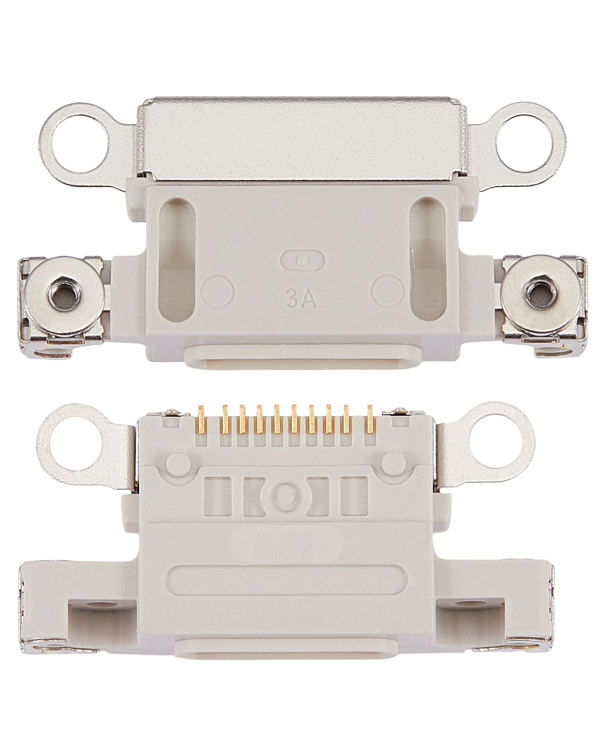 Charging Port Only Compatible For iPhone 14 / 14 Plus (Starlight) (10 Pack)