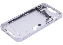 Mid-Frame Housing With Power And Volume Button Compatible For iPhone 14 Plus (US Version) (Used OEM Pull: Grade C) (Purple)