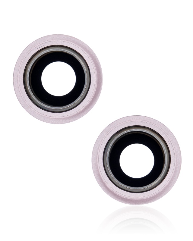 Back Camera Lens With Bracket & Bezel Compatible For iPhone 13 / 13 Mini (Pink) (Real Sapphire / Premium)