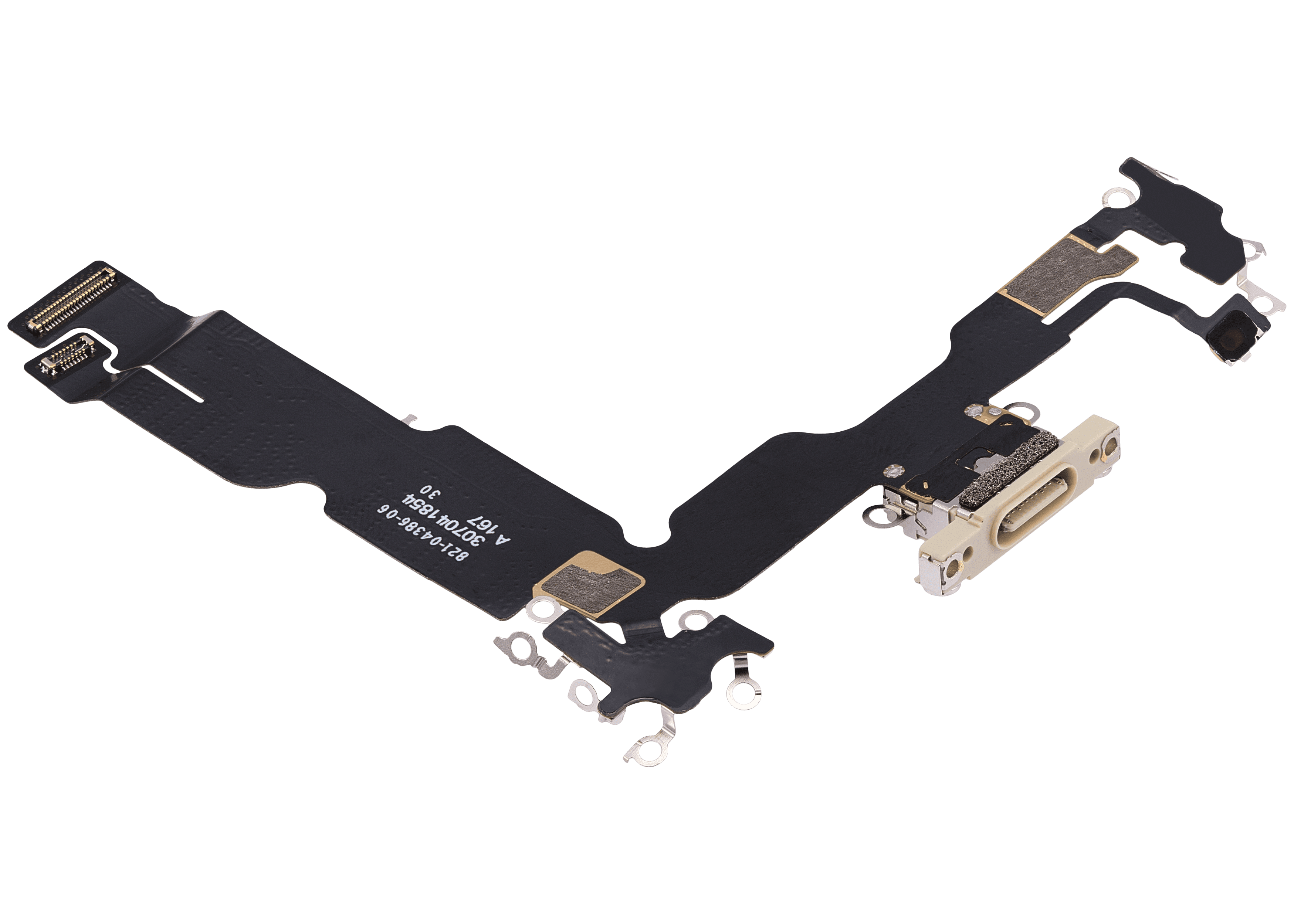 Charging Port Flex Cable Compatible For iPhone 15 Plus (Premium) (Yellow)