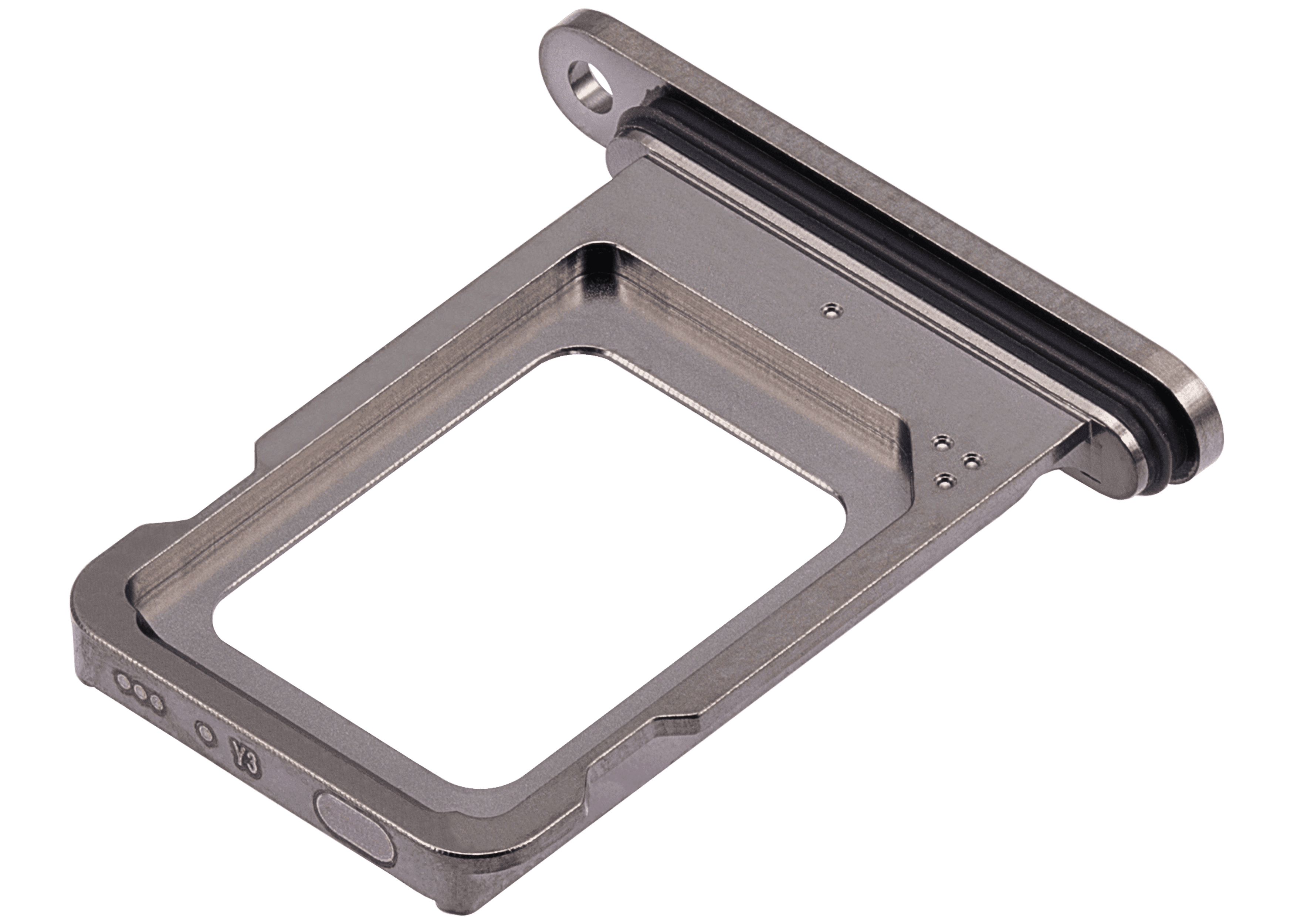 Dual Sim Card Tray Compatible For iPhone 15 Pro / 15 Pro Max (Black Titanium)