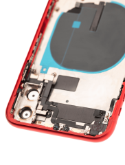 Back Housing W/ Small Components Pre-Installed Compatible For iPhone 11 (Used OEM Pull: Grade B) (Red)