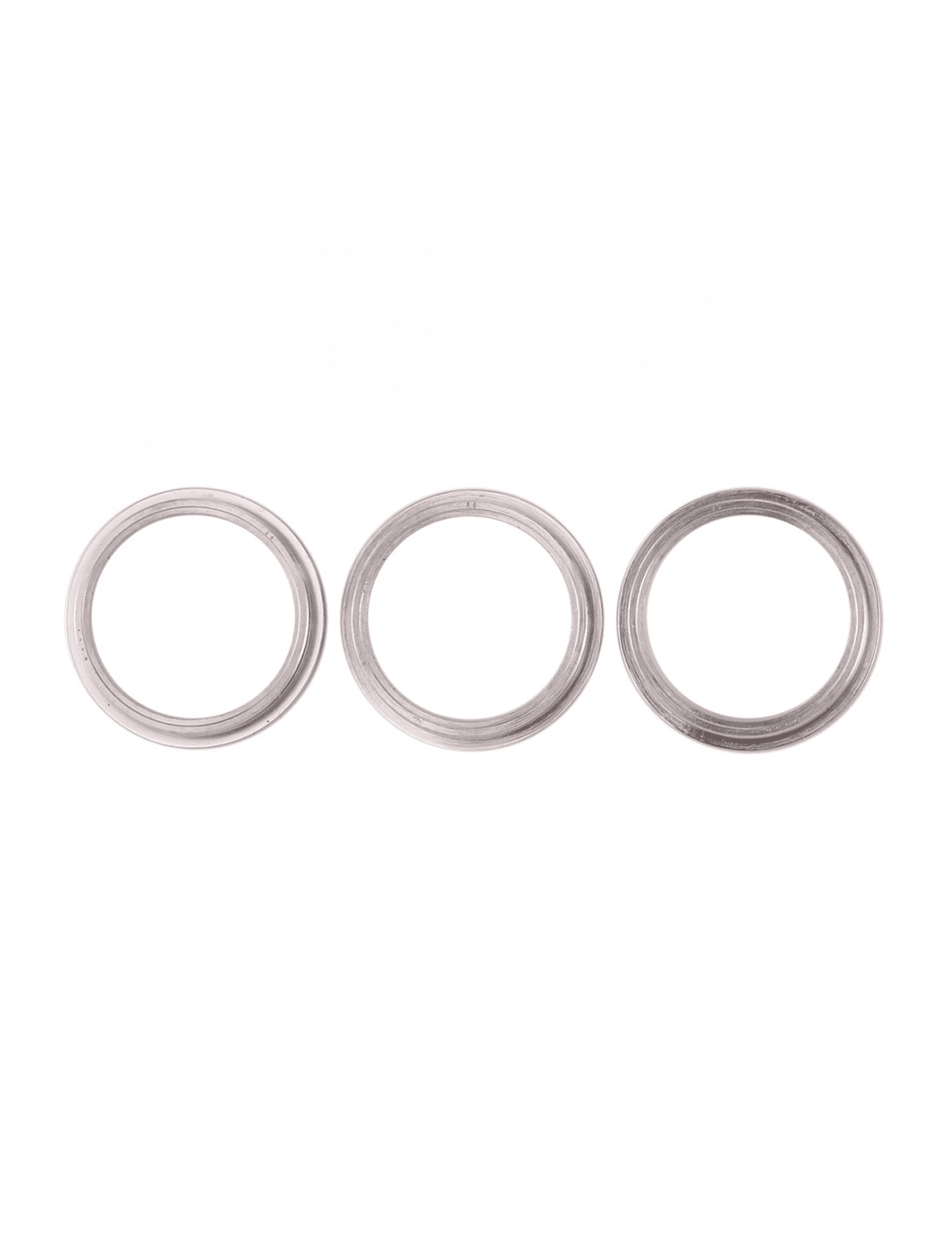 Back Camera Bezel Ring Only Compatible For iPhone 11 Pro / 11 Pro Max (White) (3 Piece Set) (10 Pack)