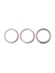 Back Camera Bezel Ring Only Compatible For iPhone 11 Pro / 11 Pro Max (White) (3 Piece Set) (10 Pack)