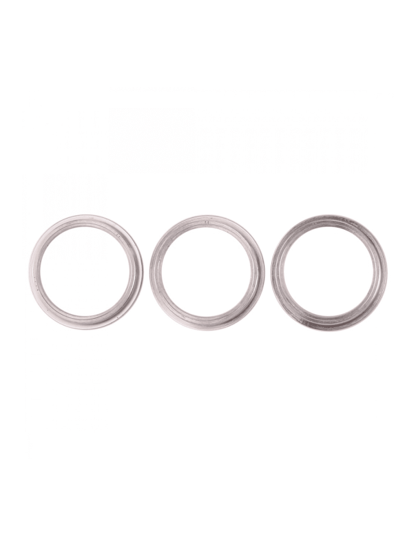 Back Camera Bezel Ring Only Compatible For iPhone 11 Pro / 11 Pro Max (White) (3 Piece Set) (10 Pack)