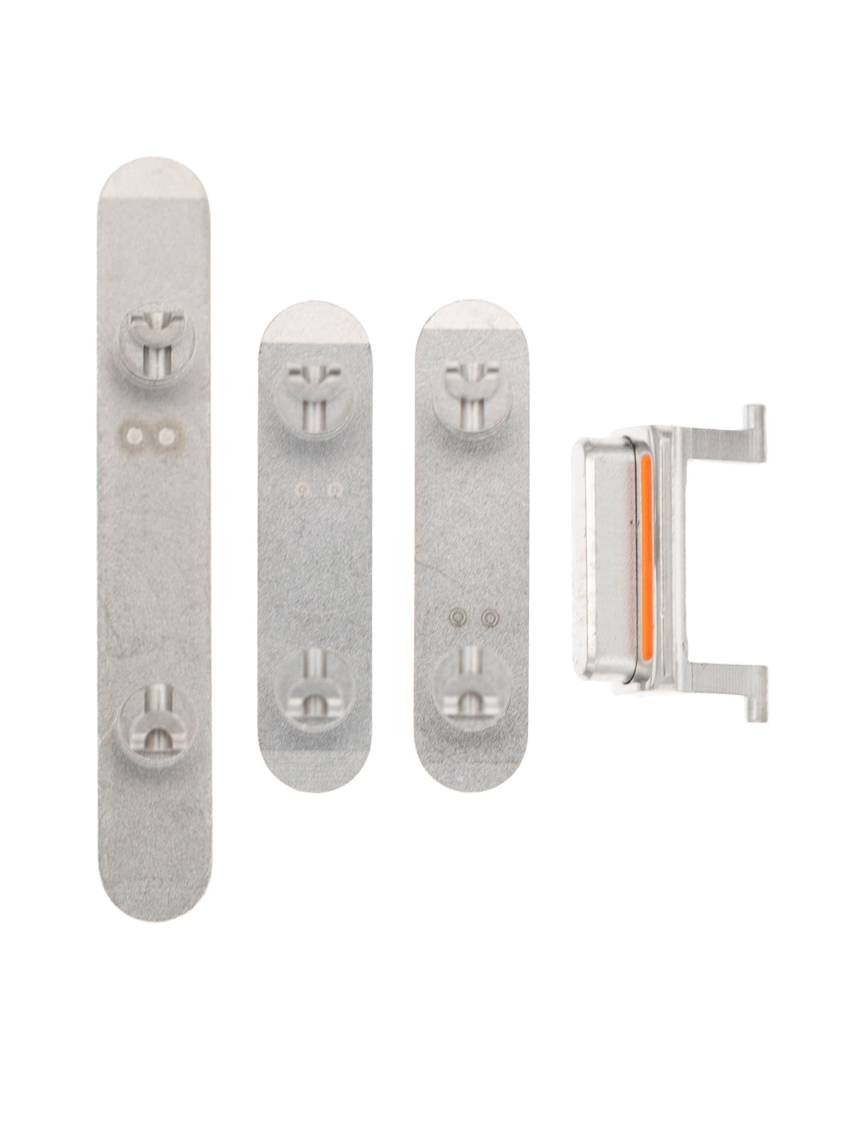 Hard Buttons (Power / Volume / Switch) Compatible For iPhone 11 Pro / 11 Pro Max (Silver)