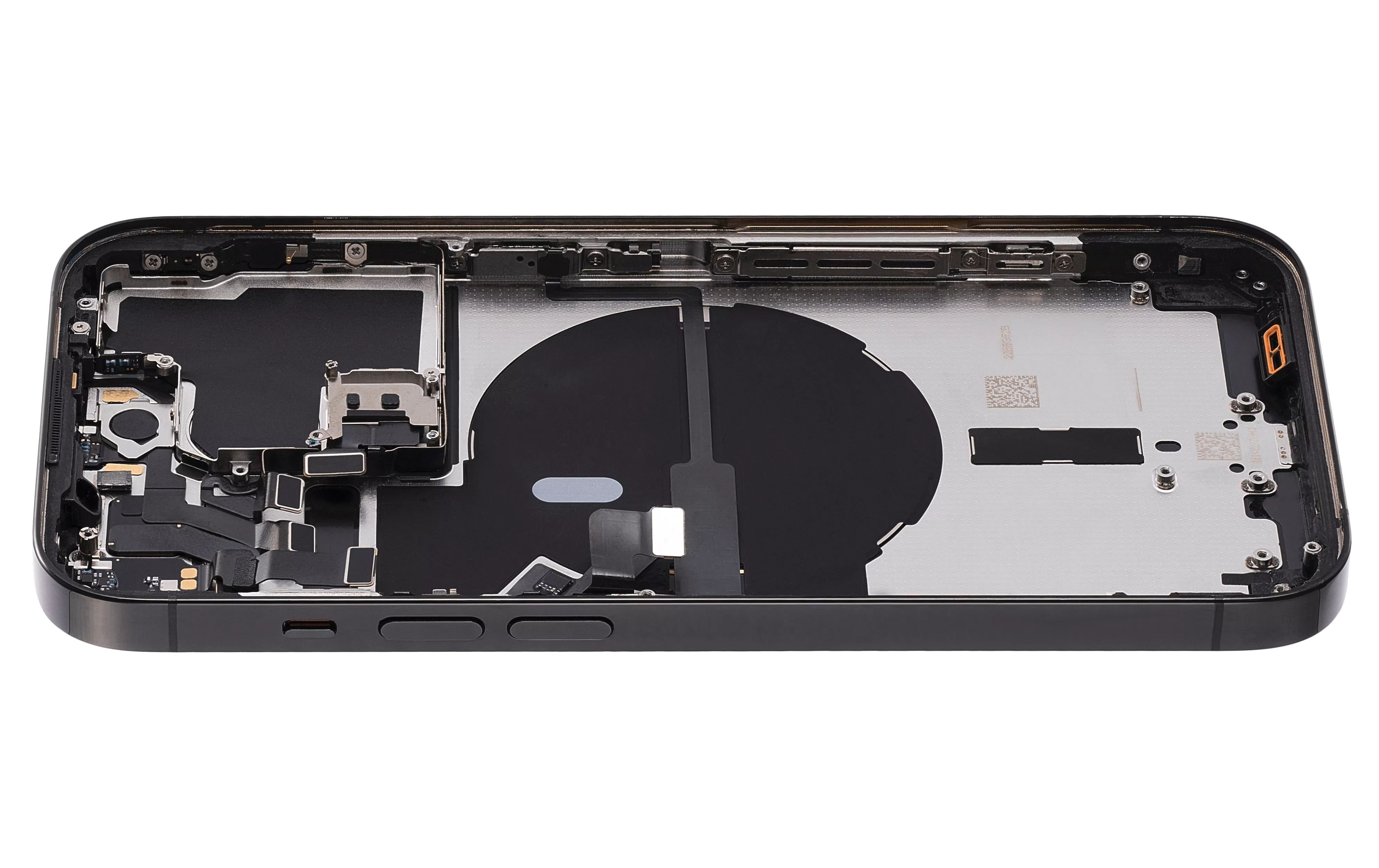 Back Housing W/ Small Pre-Installed Compatible For iPhone 14 Pro (U.S Version) (Used OEM Pull: Grade B) (Space Black)