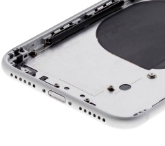 Back Housing W/ Small Components Pre-Installed Compatible For iPhone SE (2020) (Used OEM Pull: Grade C) (White)