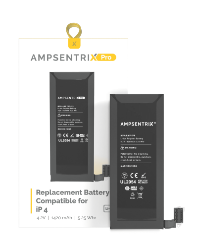 Replacement Battery Compatible For iPhone 4 (AmpSentrix Pro)