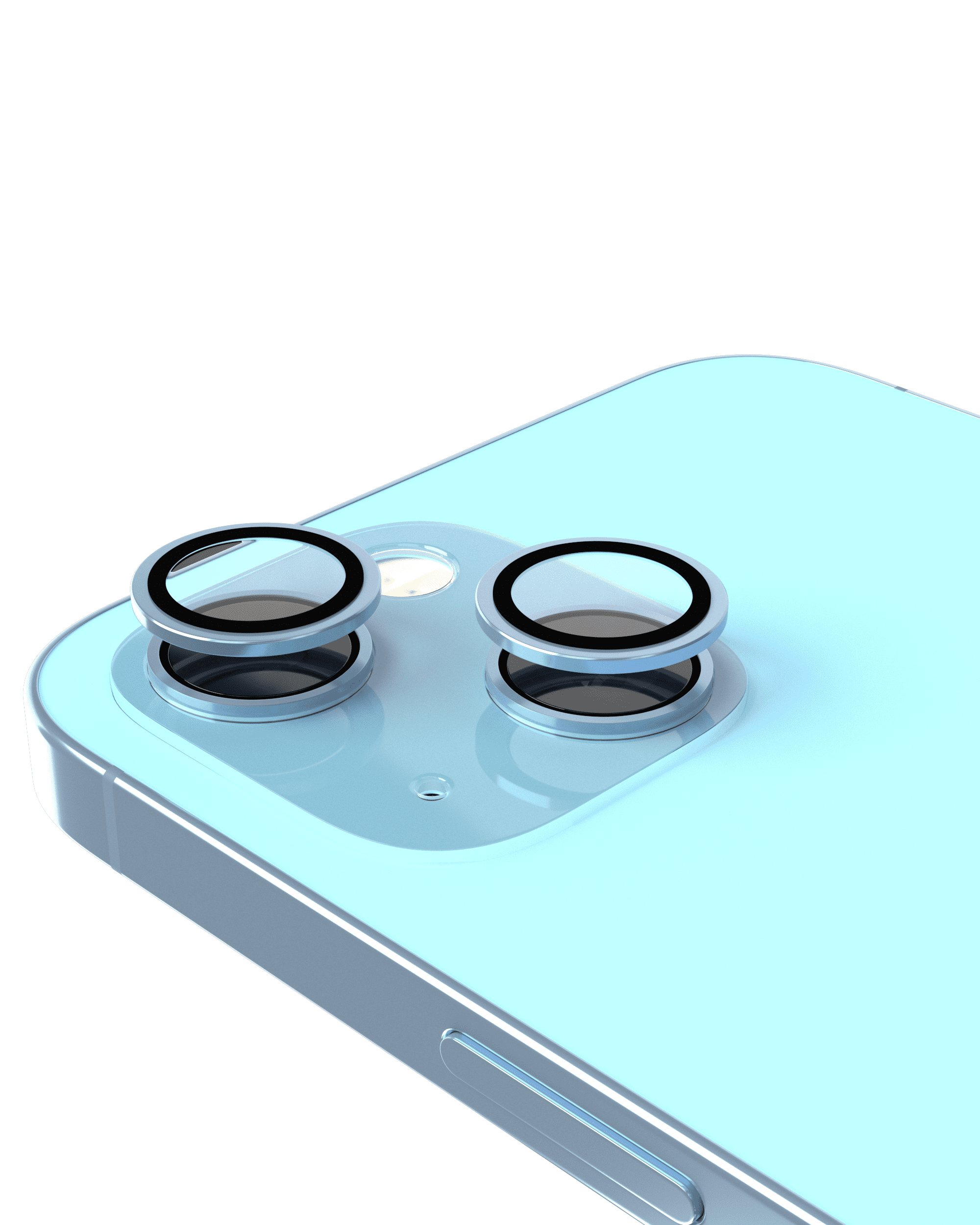 Casper Camera Lens Protector Compatible For iPhone 14 / 14 Plus (Blue) (Clear)