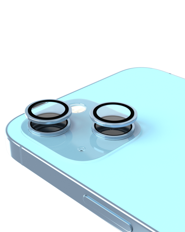Casper Camera Lens Protector Compatible For iPhone 14 / 14 Plus (Blue) (Clear)