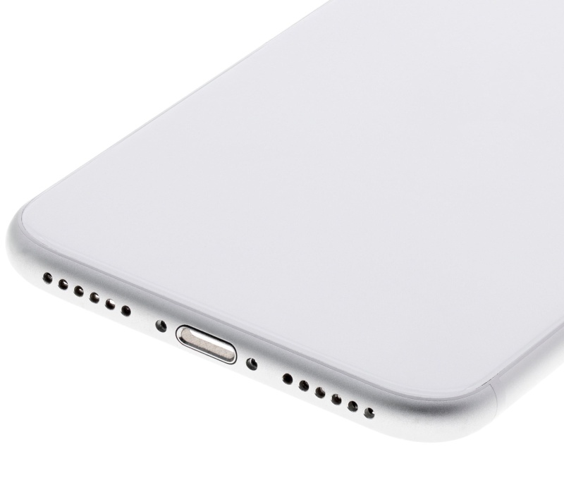 Back Housing W/ Small Components Pre-Installed Compatible For iPhone SE (2020) (Used OEM Pull: Grade A) (White)