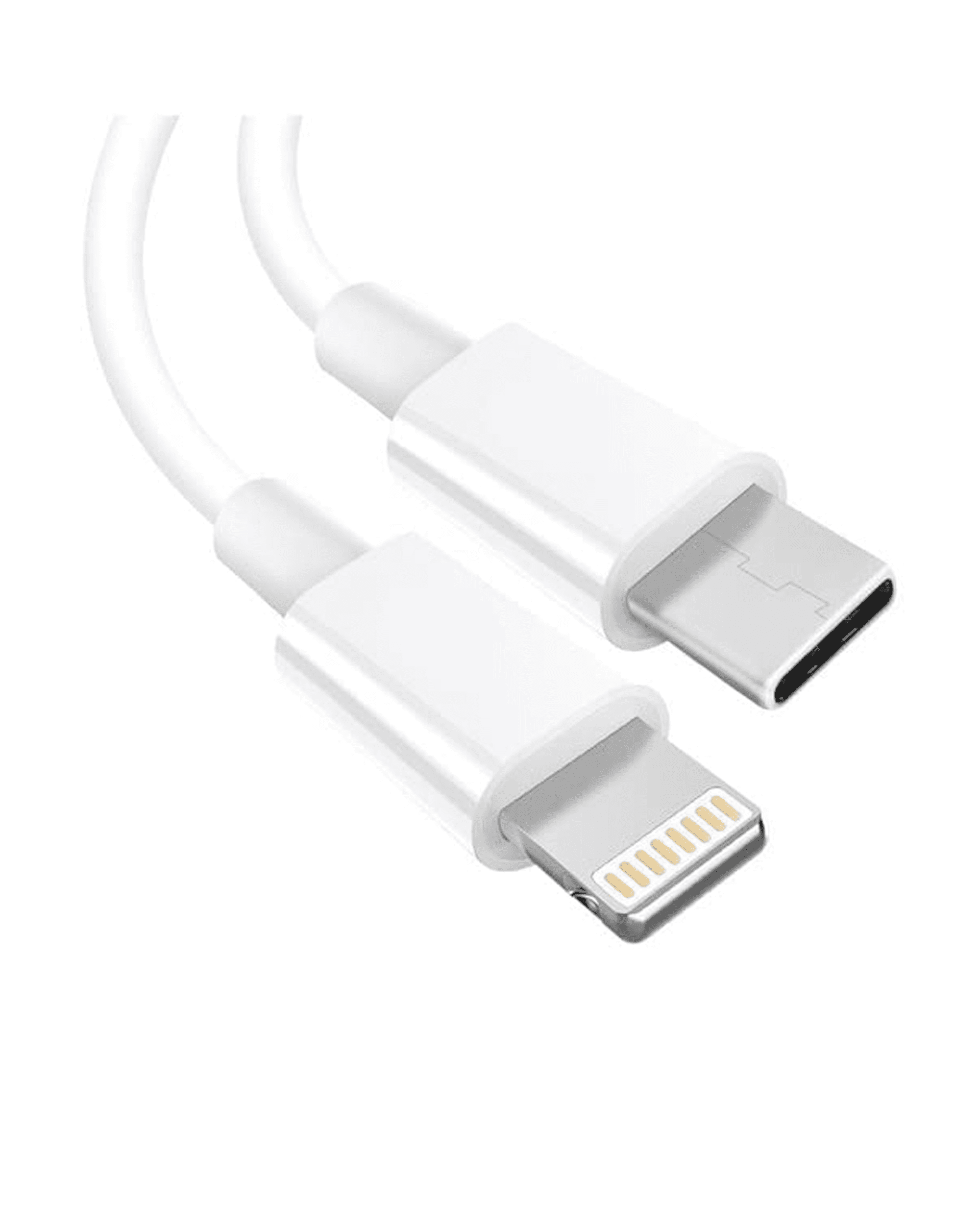 USB-C To Lightning Cable (3ft.) Compatible For iPhone / iPad / iPod (Used OEM Pull: Grade A) (Bulk Pack)