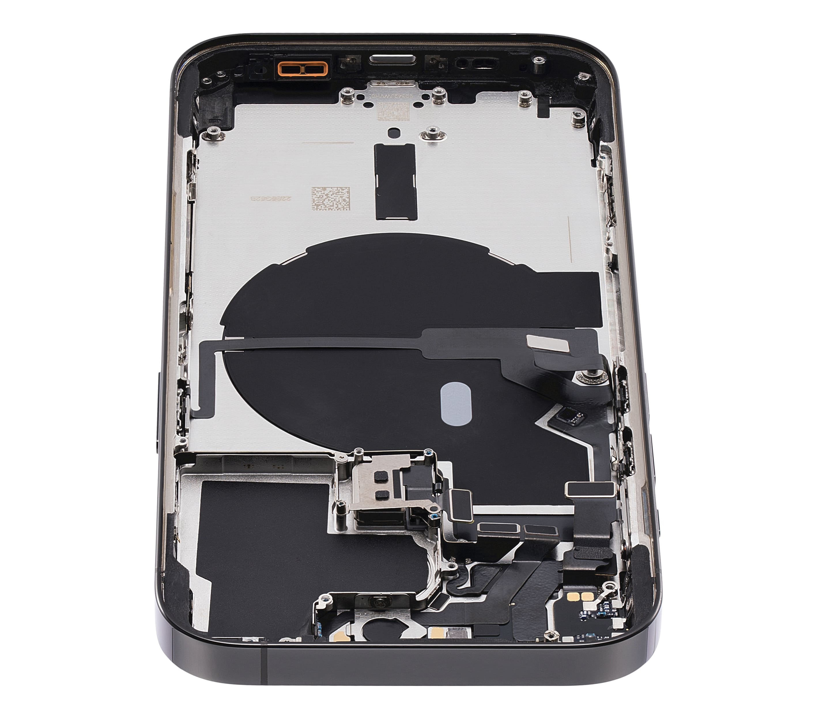 Back Housing W/ Small Pre-Installed Compatible For iPhone 14 Pro (U.S Version) (Used OEM Pull: Grade A) (Space Black)