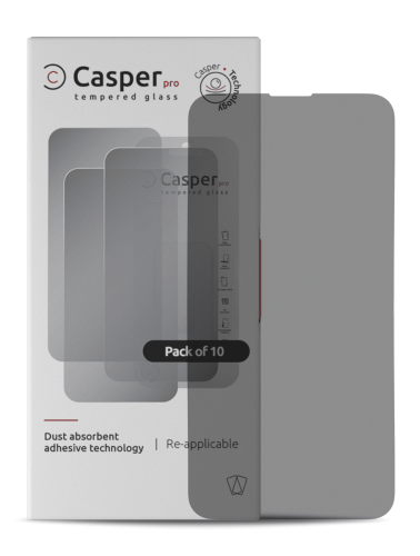 Casper Pro Tempered Glass Compatible For iPhone 13 Mini (10 Pack) (Privacy)