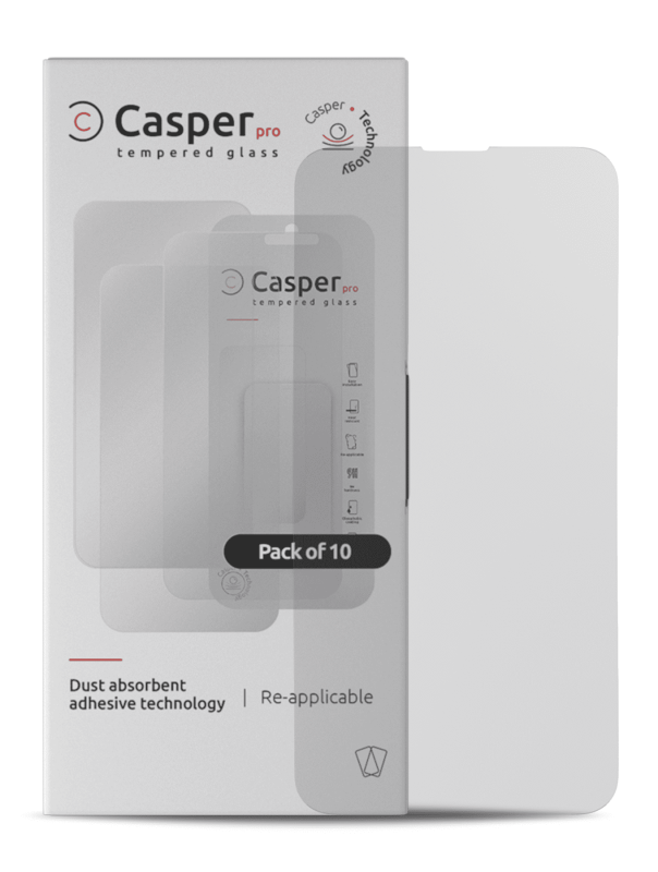 Casper Pro Tempered Glass Compatible For iPhone 13 Mini (10 Pack) (Matte)