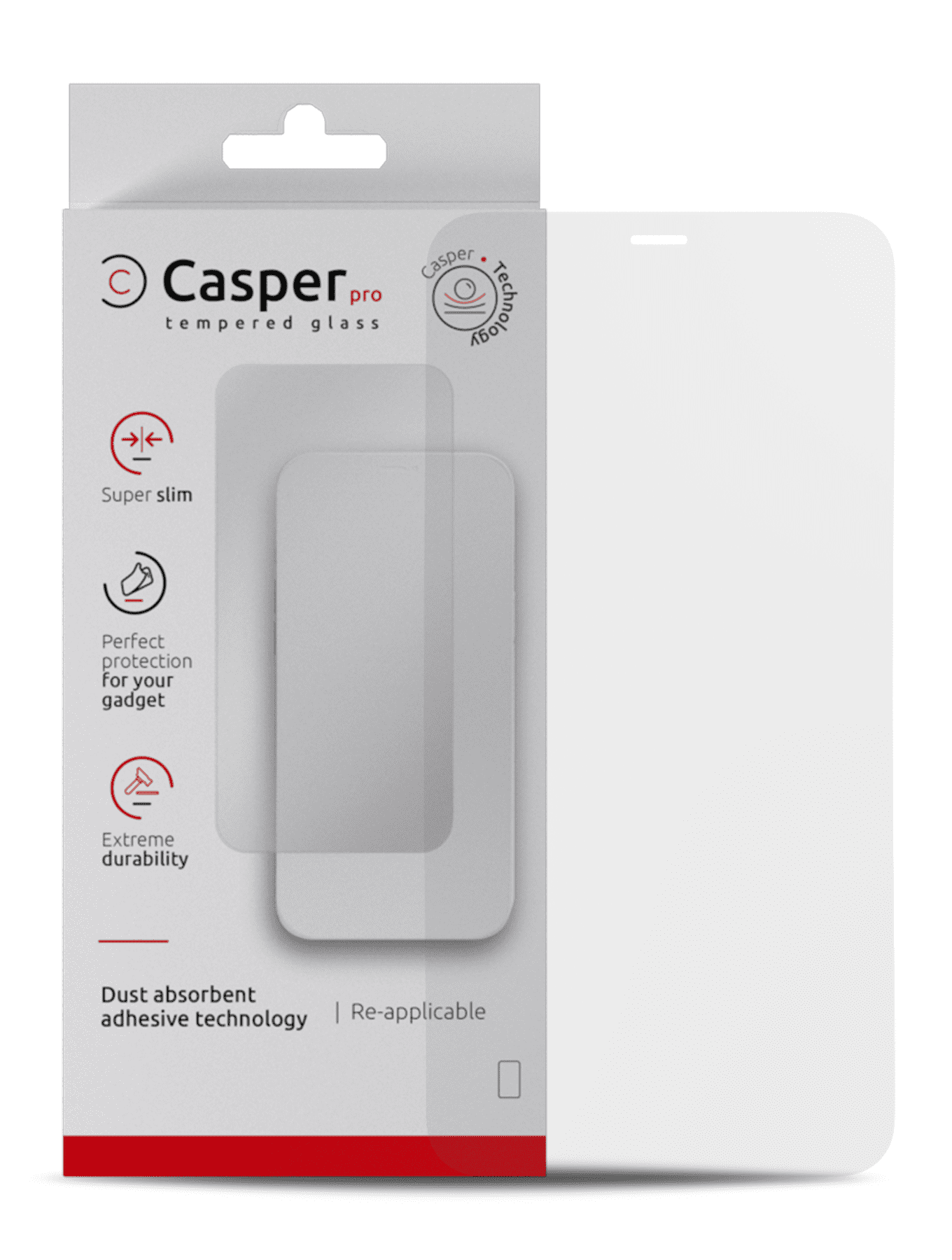 Casper Pro Tempered Glass Compatible For iPhone XR / 11 (Retail Pack) (Matte)