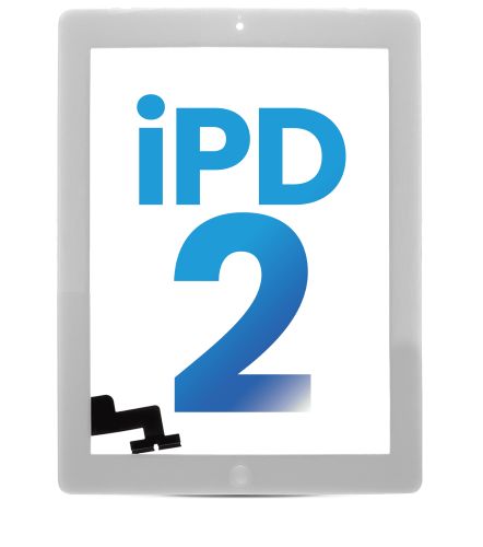 Digitizer Compatible For iPad 2 (Aftermarket) (White)